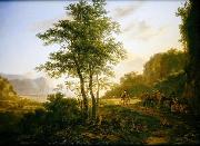 Jan Both, Italianate Landscape with travellers